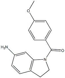 1-[(4-methoxyphenyl)carbonyl]-2,3-dihydro-1H-indol-6-amine Struktur