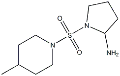 1-[(4-methylpiperidine-1-)sulfonyl]pyrrolidin-2-amine Struktur