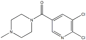 1-[(5,6-dichloropyridin-3-yl)carbonyl]-4-methylpiperazine Struktur