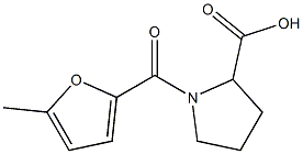 1-[(5-methylfuran-2-yl)carbonyl]pyrrolidine-2-carboxylic acid Struktur