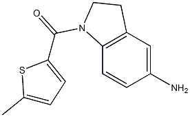 1-[(5-methylthiophen-2-yl)carbonyl]-2,3-dihydro-1H-indol-5-amine Struktur