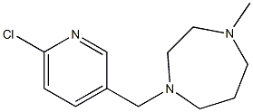 1-[(6-chloropyridin-3-yl)methyl]-4-methyl-1,4-diazepane Struktur