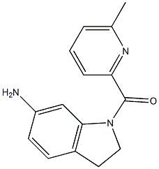 1-[(6-methylpyridin-2-yl)carbonyl]-2,3-dihydro-1H-indol-6-amine Struktur