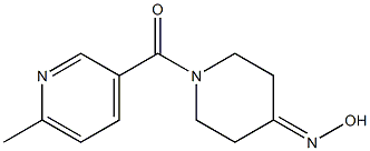 1-[(6-methylpyridin-3-yl)carbonyl]piperidin-4-one oxime Struktur