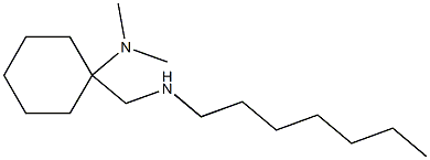 1-[(heptylamino)methyl]-N,N-dimethylcyclohexan-1-amine Struktur