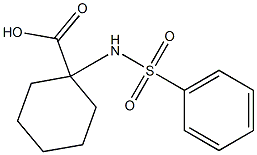 1-[(phenylsulfonyl)amino]cyclohexanecarboxylic acid Struktur