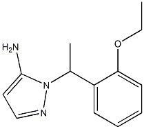 1-[1-(2-ethoxyphenyl)ethyl]-1H-pyrazol-5-amine Struktur