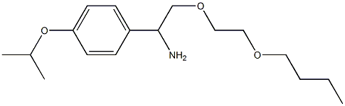 1-[1-amino-2-(2-butoxyethoxy)ethyl]-4-(propan-2-yloxy)benzene Struktur