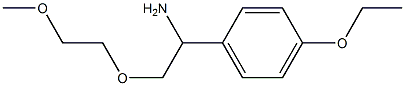 1-[1-amino-2-(2-methoxyethoxy)ethyl]-4-ethoxybenzene Struktur