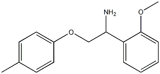 1-[1-amino-2-(4-methylphenoxy)ethyl]-2-methoxybenzene Struktur