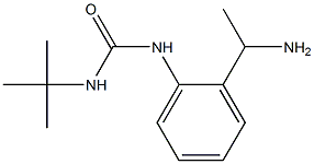 1-[2-(1-aminoethyl)phenyl]-3-tert-butylurea Struktur