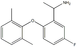 1-[2-(2,6-dimethylphenoxy)-5-fluorophenyl]ethan-1-amine Struktur