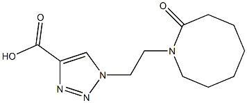 1-[2-(2-oxoazocan-1-yl)ethyl]-1H-1,2,3-triazole-4-carboxylic acid Struktur