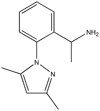 1-[2-(3,5-dimethyl-1H-pyrazol-1-yl)phenyl]ethan-1-amine Struktur