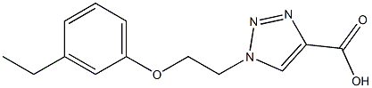 1-[2-(3-ethylphenoxy)ethyl]-1H-1,2,3-triazole-4-carboxylic acid Struktur