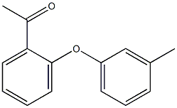 1-[2-(3-methylphenoxy)phenyl]ethan-1-one Struktur