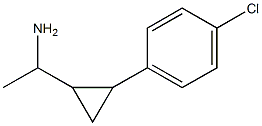 1-[2-(4-chlorophenyl)cyclopropyl]ethan-1-amine Struktur