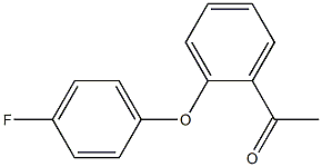 1-[2-(4-fluorophenoxy)phenyl]ethan-1-one Struktur