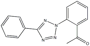 1-[2-(5-phenyl-2H-1,2,3,4-tetrazol-2-yl)phenyl]ethan-1-one Struktur