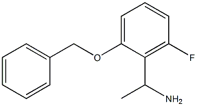 1-[2-(benzyloxy)-6-fluorophenyl]ethan-1-amine Struktur