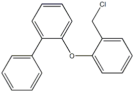 1-[2-(chloromethyl)phenoxy]-2-phenylbenzene Struktur