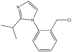 1-[2-(chloromethyl)phenyl]-2-(propan-2-yl)-1H-imidazole Struktur