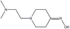 1-[2-(dimethylamino)ethyl]piperidin-4-one oxime Struktur