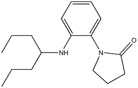 1-[2-(heptan-4-ylamino)phenyl]pyrrolidin-2-one Struktur