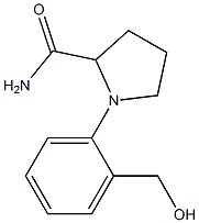 1-[2-(hydroxymethyl)phenyl]pyrrolidine-2-carboxamide Struktur