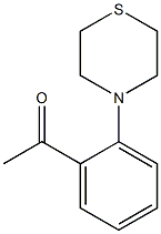 1-[2-(thiomorpholin-4-yl)phenyl]ethan-1-one Struktur