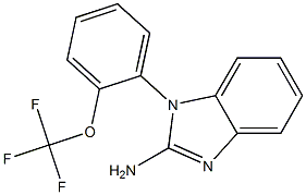 1-[2-(trifluoromethoxy)phenyl]-1H-1,3-benzodiazol-2-amine Struktur