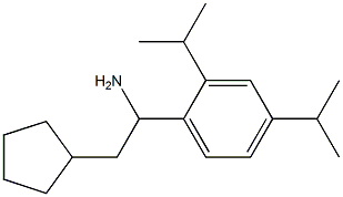 1-[2,4-bis(propan-2-yl)phenyl]-2-cyclopentylethan-1-amine Struktur