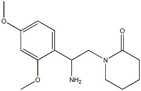 1-[2-amino-2-(2,4-dimethoxyphenyl)ethyl]piperidin-2-one Struktur