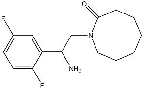 1-[2-amino-2-(2,5-difluorophenyl)ethyl]azocan-2-one Struktur