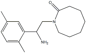 1-[2-amino-2-(2,5-dimethylphenyl)ethyl]azocan-2-one Struktur