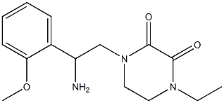 1-[2-amino-2-(2-methoxyphenyl)ethyl]-4-ethylpiperazine-2,3-dione Struktur