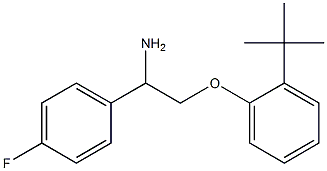 1-[2-amino-2-(4-fluorophenyl)ethoxy]-2-tert-butylbenzene Struktur