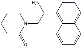 1-[2-amino-2-(naphthalen-1-yl)ethyl]piperidin-2-one Struktur