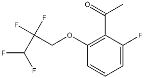 1-[2-fluoro-6-(2,2,3,3-tetrafluoropropoxy)phenyl]ethan-1-one Struktur