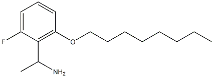 1-[2-fluoro-6-(octyloxy)phenyl]ethan-1-amine Struktur