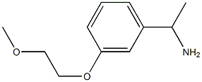 1-[3-(2-methoxyethoxy)phenyl]ethan-1-amine Struktur