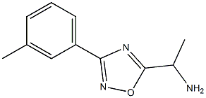 1-[3-(3-methylphenyl)-1,2,4-oxadiazol-5-yl]ethan-1-amine Struktur