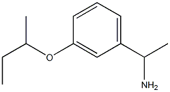 1-[3-(butan-2-yloxy)phenyl]ethan-1-amine Struktur