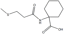 1-[3-(methylsulfanyl)propanamido]cyclohexane-1-carboxylic acid Struktur