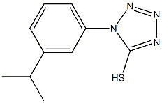 1-[3-(propan-2-yl)phenyl]-1H-1,2,3,4-tetrazole-5-thiol Struktur