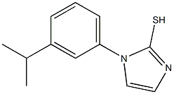 1-[3-(propan-2-yl)phenyl]-1H-imidazole-2-thiol Struktur