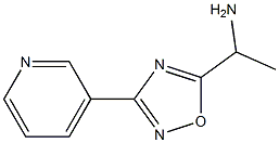 1-[3-(pyridin-3-yl)-1,2,4-oxadiazol-5-yl]ethan-1-amine Struktur