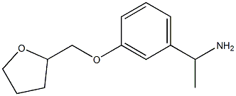 1-[3-(tetrahydrofuran-2-ylmethoxy)phenyl]ethanamine Struktur