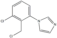 1-[3-chloro-2-(chloromethyl)phenyl]-1H-imidazole Struktur