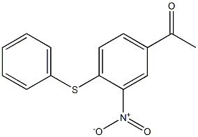 1-[3-nitro-4-(phenylsulfanyl)phenyl]ethan-1-one Struktur